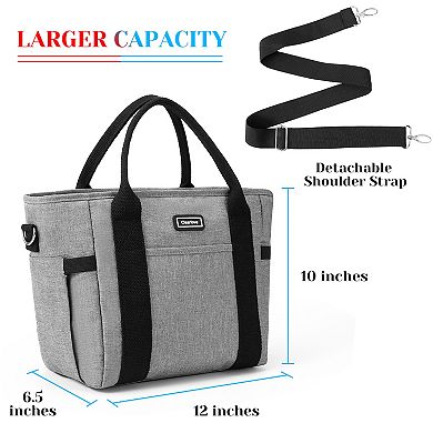 Insulated Lunch Bag Large Warm Lunch Box For Adults Food Storage Tote Water Resistant Ice Cooler