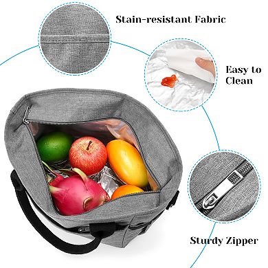 Insulated Lunch Bag Large Warm Lunch Box For Adults Food Storage Tote Water Resistant Ice Cooler