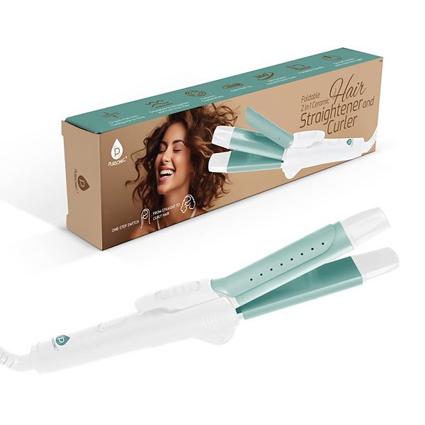 Brand new in box Straightener Rose Gold Titanium Flat Iron 1.25 main image 3