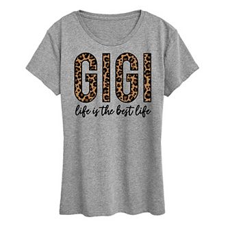 Women's Gigi Life Is The Best Life Graphic Tee