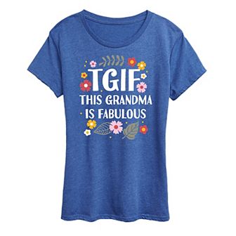 Women's TGIF This Grandma Is Fab Graphic Tee