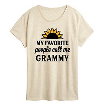 Women's Favorite People Call Me Grammy Graphic Tee