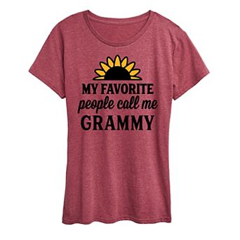 Women's Favorite People Call Me Grammy Graphic Tee