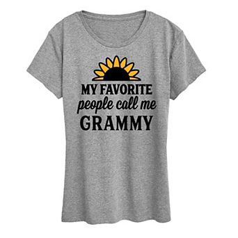Women's Favorite People Call Me Grammy Graphic Tee