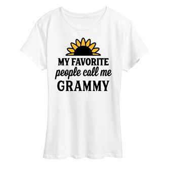 Women's Favorite People Call Me Grammy Graphic Tee