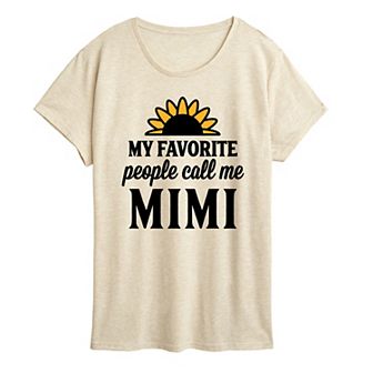 Women's Favorite People Call Me Mimi Graphic Tee