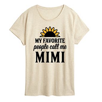 Women's Favorite People Call Me Mimi Graphic Tee