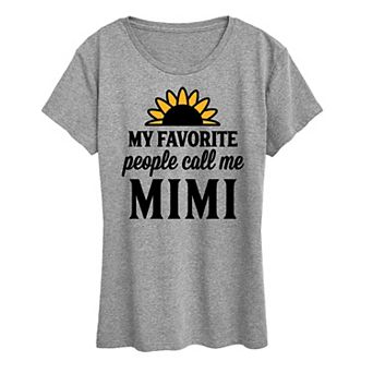 Women's Favorite People Call Me Mimi Graphic Tee