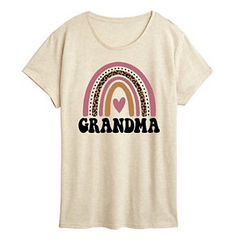 Women's Grandma Muted Rainbow Graphic Tee