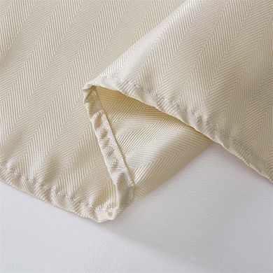 Thd Linky Stripe Fabric Tablecloth For Rectangle Table, Water, Fade, Stain, And Wrinkle Resistance