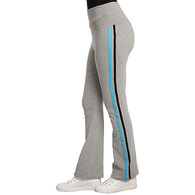 Women's Sweet Vibes Stretch Rib High Waist Seam Stripes Flare Leg Yoga Pants