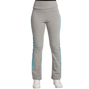 Women's Sweet Vibes Stretch Rib High Waist Seam Stripes Flare Leg Yoga Pants