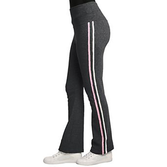 Women's Sweet Vibes Stretch Rib High Waist Seam Stripes Flare Leg Yoga Pants