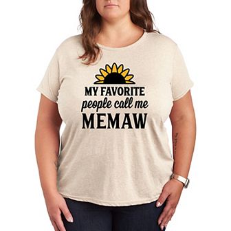 Plus Favorite People Memaw Graphic Tee