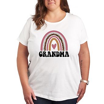 Plus Grandma Muted Rainbow Graphic Tee
