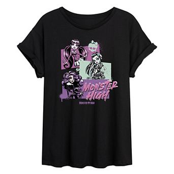 Juniors' Monster High Alumni Oversized Tee