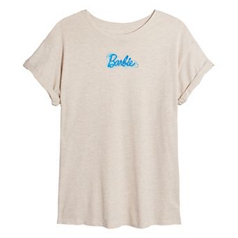 Juniors' Barbie® Splash Oversized Tee