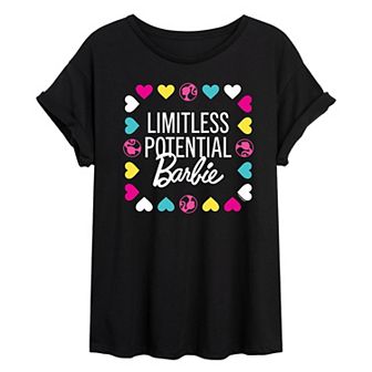 Juniors' Barbie® Limitless Potential Oversized Tee