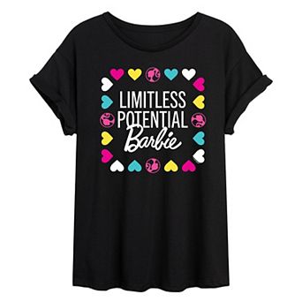 Juniors' Barbie® Limitless Potential Oversized Tee
