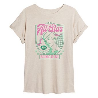 Juniors' Barbie® All-Star Ken Oversized Tee