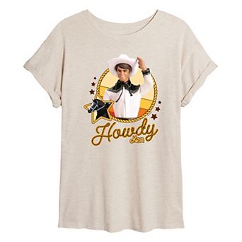 Juniors' Barbie® Howdy Western Ken Oversized Tee