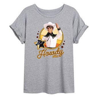 Juniors' Barbie® Howdy Western Ken Oversized Tee