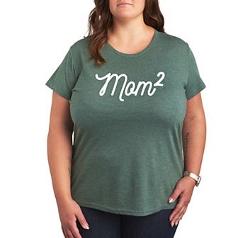 Plus Mom To The 2nd Power Graphic Tee