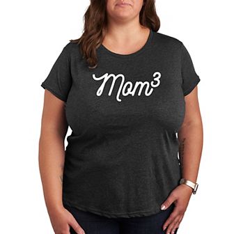 Plus Mom To The 3rd Power Graphic Tee