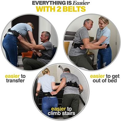 Transfer Belt - 50" holds up 500 LBS - Gait Belt With 6 Handles for Elderly, Therapy and Handicap