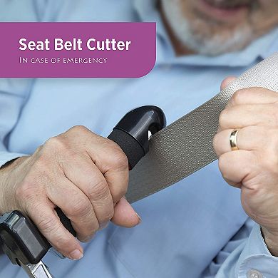 3 In 1 Car Handle Assist Set Of 2 Car Assist Handle, Hammer For Window Breaker & Seatbelt Cutter