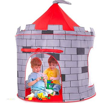 Kids Play Tent Knight Castle - Portable Kids Tent - Kids Pop Up Tent Foldable Into Carrying Bag