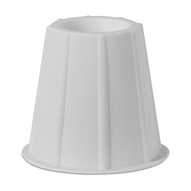 4 Pack Round Bed Risers - Furniture Risers 5 To 6 Inches - Heavy-duty Furniture Riser
