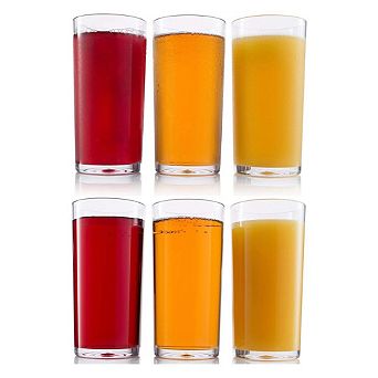 Acrylic Tumblers 20oz - Set of 6 Acrylic Drinking Glasses Acrylic Wine Glasses