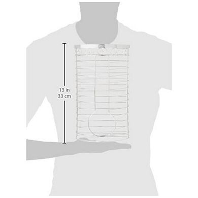 Plastic Bag Storage Holder in Chrome - Over the Cabinet Kitchen Organizer or Wall Mount