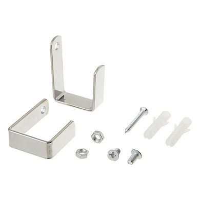 Plastic Bag Storage Holder in Chrome - Over the Cabinet Kitchen Organizer or Wall Mount