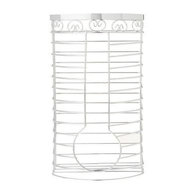 Plastic Bag Storage Holder in Chrome - Over the Cabinet Kitchen Organizer or Wall Mount