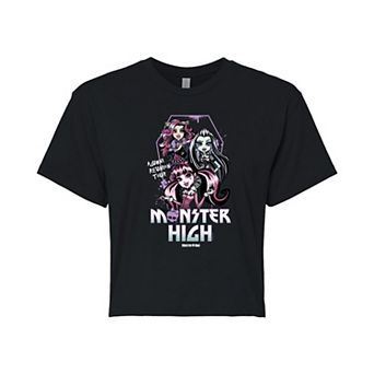 Juniors' Monster High Alumni Reunion Tour Cropped Tee