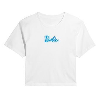 Juniors' Barbie® Splash Cropped Tee