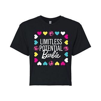 Juniors' Barbie® Limitless Potential Barbie Cropped Tee