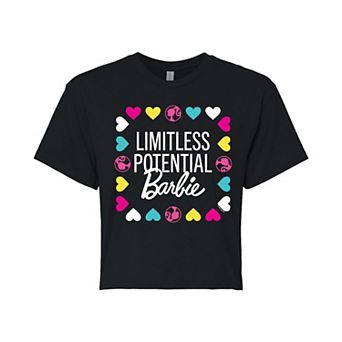Juniors' Barbie® Limitless Potential Barbie Cropped Tee