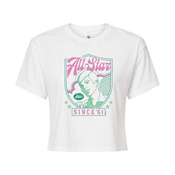 Juniors' Barbie® All Star Ken Cropped Tee