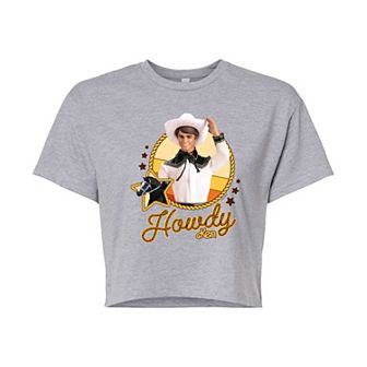 Juniors' Barbie�® Howdy Western Ken Cropped Tee
