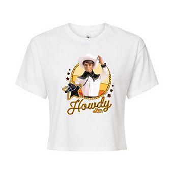 Juniors' Barbie® Howdy Western Ken Cropped Tee