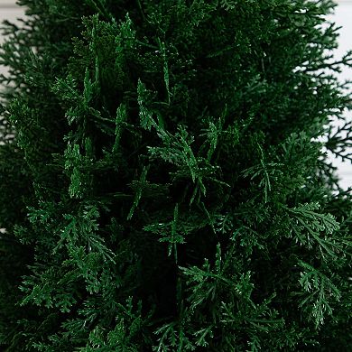 nearly natural 2.5-ft. Artificial Cedar Plant with Integrated Ground Stake 2-piece Set