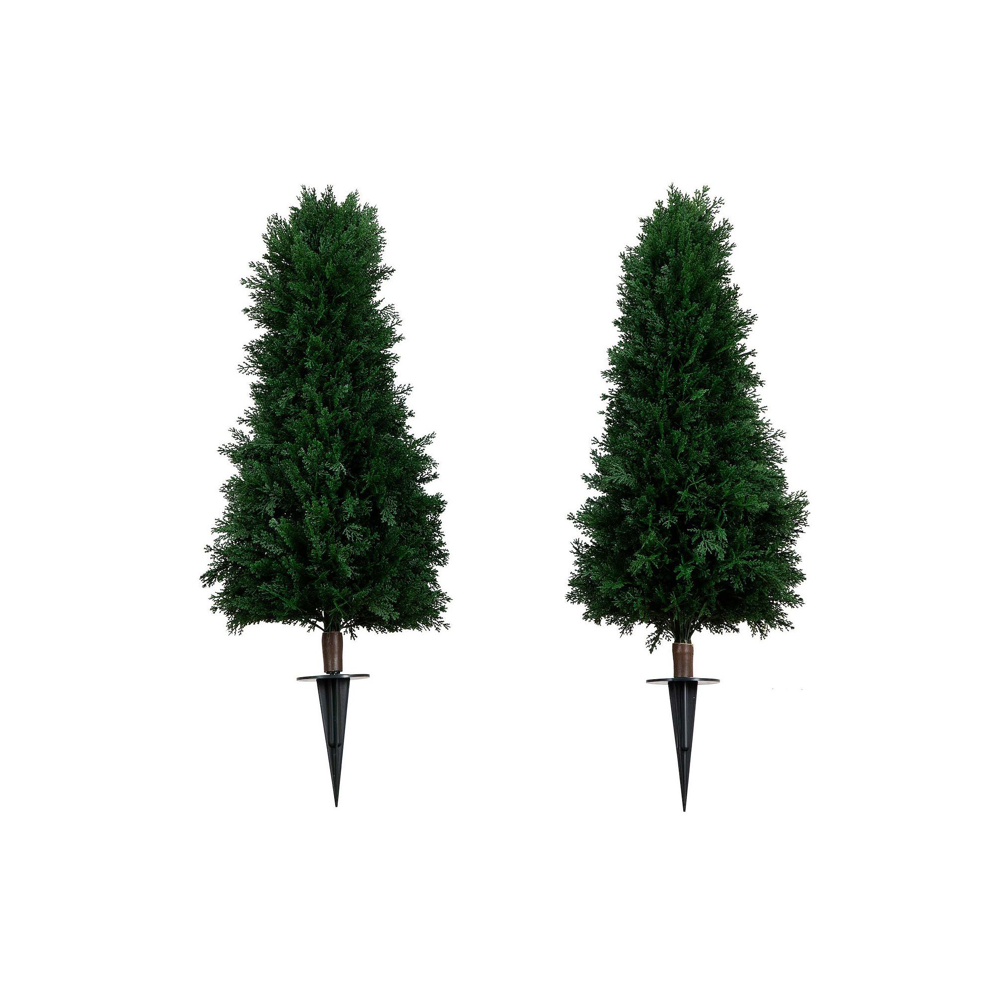 nearly natural 3-ft. Artificial Cedar Plants with Integrated Ground Stake 2