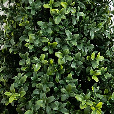 nearly natural 3-ft. Artificial Boxwood Plants with Integrated Ground Stake 2-piece Set