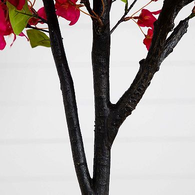 nearly natural 6-ft. Artificial Bougainvillea Tree Floor Decor