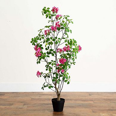 nearly natural 4-ft. Artificial Dogwood Tree Floor Decor