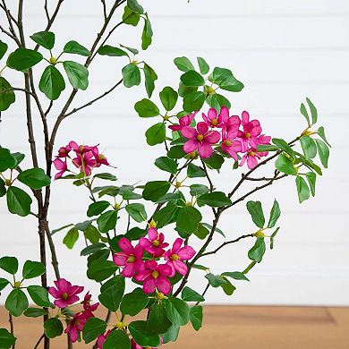 nearly natural 4-ft. Artificial Dogwood Tree Floor Decor