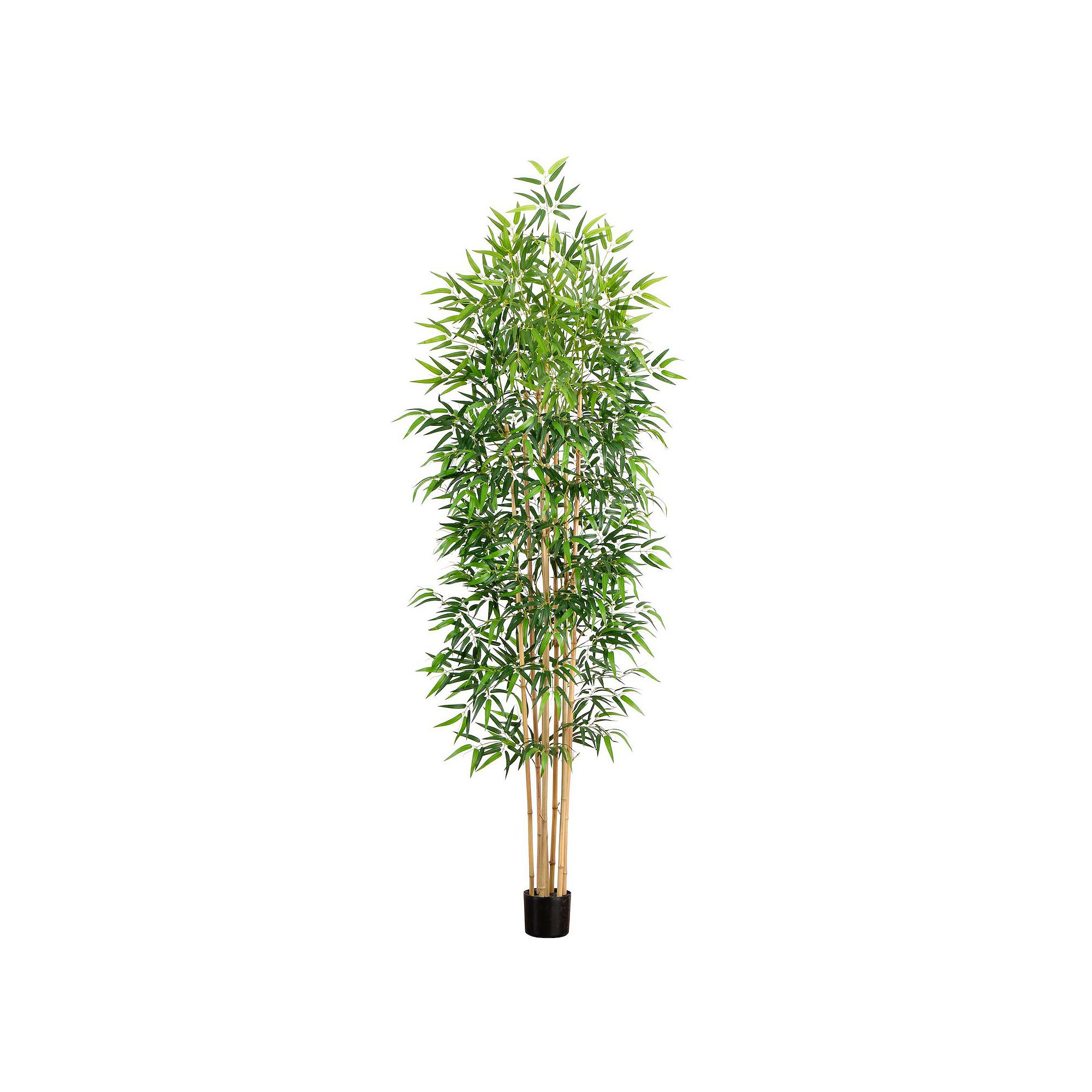 nearly natural 9-ft. Artificial Bamboo Tree Floor Decor, Green
